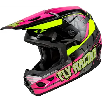 cafe 4 racer - FLY PŘILBA KINETIC SCORH´25 DĚTSKÁ, MODRÁ, ŽLUTÁ - FLY RACING Helmets 191361435591