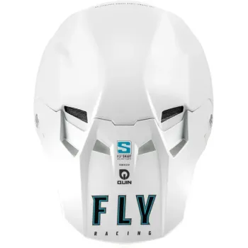 cafe 4 racer - FLY PŘILBA FORMULA S UHLÍKOVÁ YTH, BÍLÁ, ŽLUTÁ - FLY RACING Helmets 191361484445