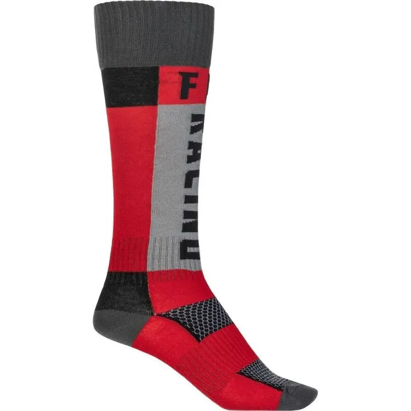 cafe 4 racer - FLY SOX MX THICK, RED, S/M - FLY RACING Socks 191361296307