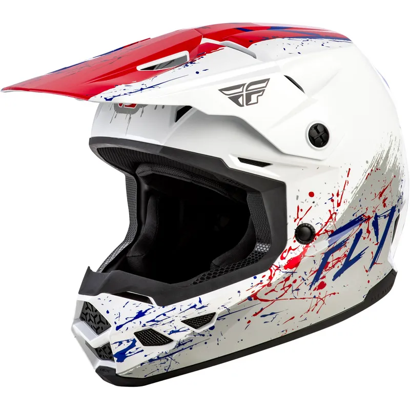 cafe 4 racer - FLY HELMT KINETIC DRIP´26 YTH, BLU, YS - FLY RACING Helmets 191361537059