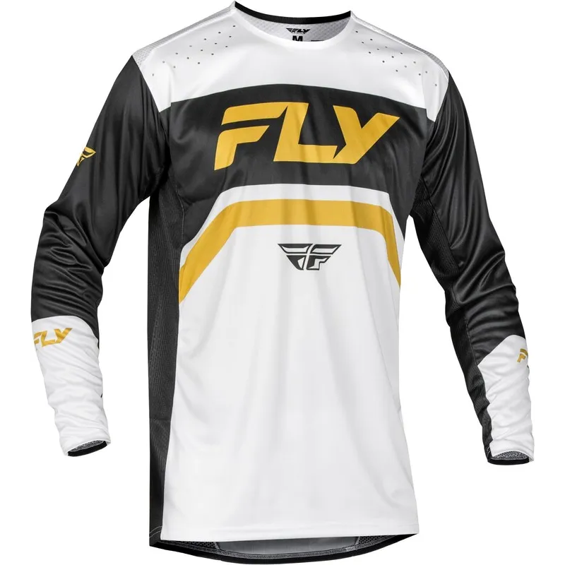 cafe 4 racer - FLY DRES RAYCE´25 MTB DĚTSKÝ, ČERNÁ, ŽL - FLY RACING Dres 191361488269