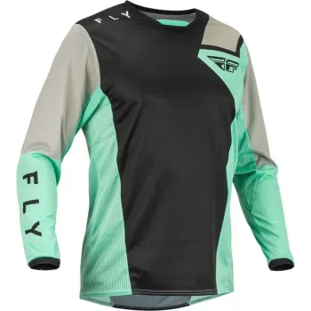 cafe 4 racer - FLY JERSEY KINETIC PRODIGY YTH, BLK, YL - FLY RACING Jersey 191361413858