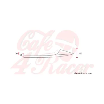cafe 4 racer - Flat Racer CR14 - Cafe4Racer Čalúnené 