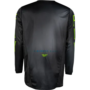 cafe 4 racer - FLY JERSEY KINETIC PRODIGY YTH, BLK, YL - FLY RACING Jersey 191361413858