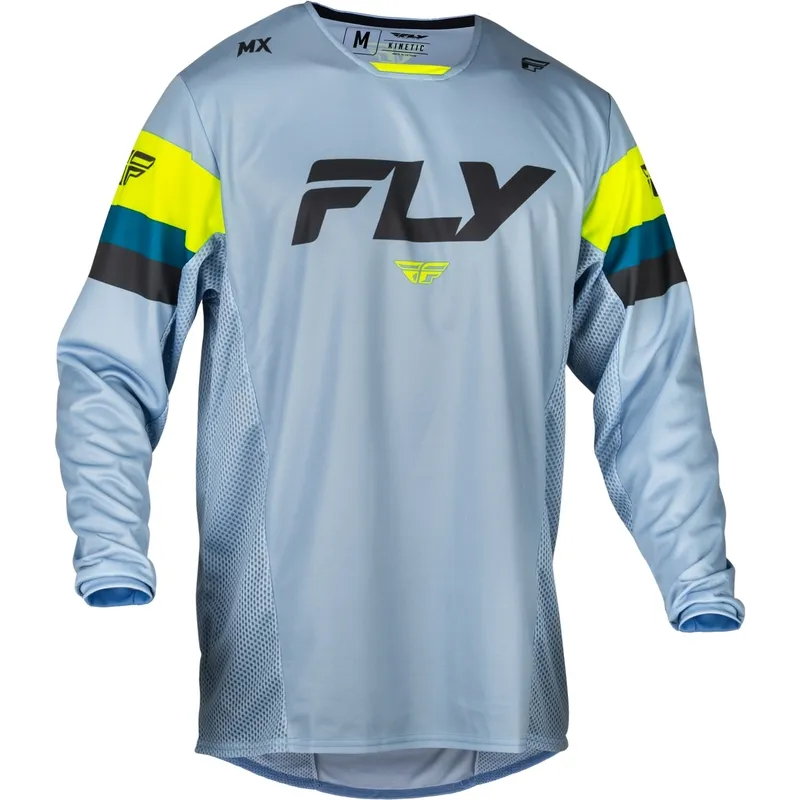 cafe 4 racer - FLY JERSEY KINETIC24 YTH, GRY, YM - FLY RACING Jersey 191361411816