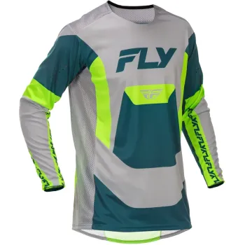 cafe 4 racer - FLY JERSEY KINETIC PRODIGY YTH, BLK, YL - FLY RACING Jersey 191361413858
