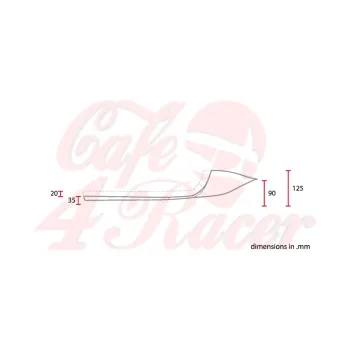 cafe 4 racer - Flat Racer CR15 - Cafe4Racer Čalúnené 