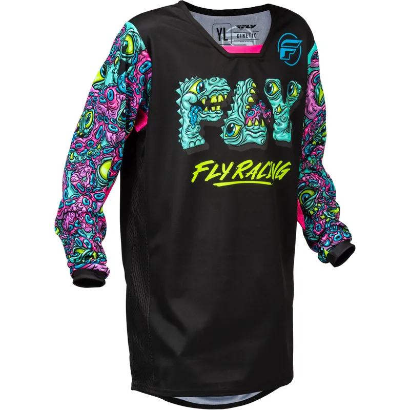 cafe 4 racer - FLY DRES KNETIC´26 MUTAN YTH, ČIERNY, YM - FLY RACING Dres 191361516610
