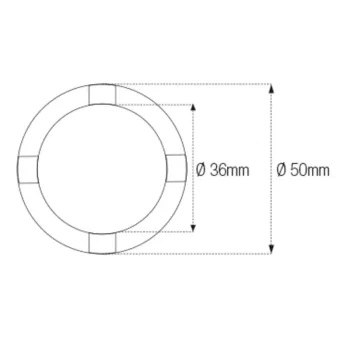 cafe 4 racer - JMP NUT SOCKET ØINT 36MM ØEXT 50MM - JMP Tools 4043981036077