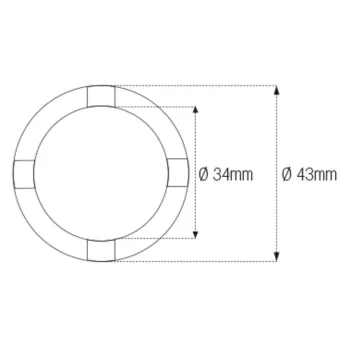 cafe 4 racer - JMP NUT SOCKET ØINT 34MM ØEXT 43MM - JMP Tools 4043981169416