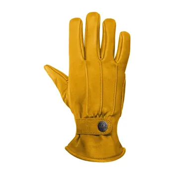 cafe 4 racer - John Doe Grinder gloves yellow - JOHN DOE Gloves 
