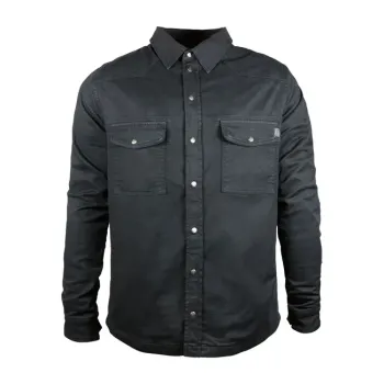 cafe 4 racer - King Kerosin Džínsová košeľa Worker black - KING KEROSIN Košele 