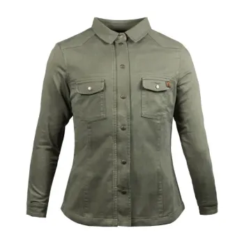 cafe 4 racer - John Doe Motoshirt women XTM© olive - JOHN DOE Shirts 