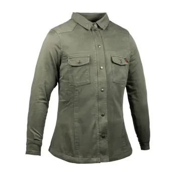 cafe 4 racer - John Doe Motoshirt women XTM© olive - JOHN DOE Shirts 