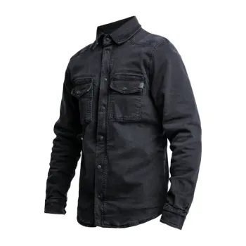 cafe 4 racer - King Kerosin AOP shirt off dark red - KING KEROSIN Košile 