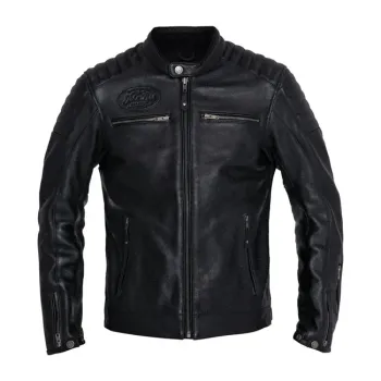 cafe 4 racer - WCC BFU Sherpa Nylon jacket navy blue - WEST COAST CHOPPERS Jackets 