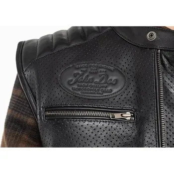 cafe 4 racer - John Doe Storm kožená vesta černá - JOHN DOE Vesty 