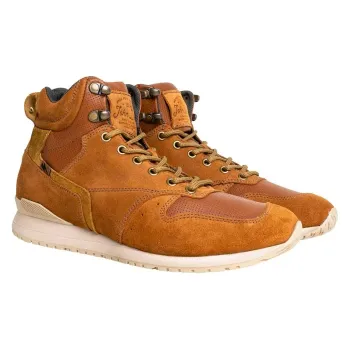 cafe 4 racer - John Doe motocyklové tenisky Neo white/ brown CE appr. - JOHN DOE Boty 