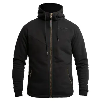 cafe 4 racer - Carhartt Signature Logo Mikina Thundercloud Heather - Carhartt Mikiny s kapucňou 