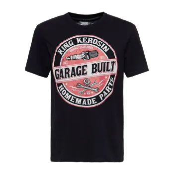 cafe 4 racer - Loser Machine x Mooneyes Race track t-shirt black - Loser Machine Company T-Shirts 
