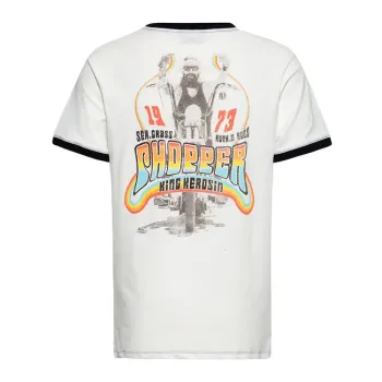 cafe 4 racer - Tričko King Kerosin Chopp off white - KING KEROSIN Tričká 