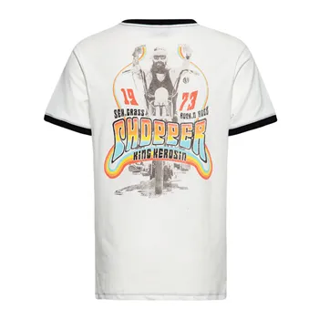 cafe 4 racer - King Kerosin Chopp T-shirt off white - KING KEROSIN T-Shirts 