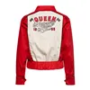 cafe 4 racer - Queen Kerosin Motorway Riders jacket red/white - KING KEROSIN Jackets 