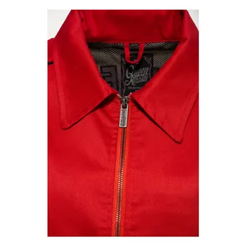 cafe 4 racer - Queen Kerosin Motorway Riders jacket red/white - KING KEROSIN Jackets 