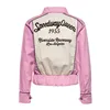 cafe 4 racer - Queen Kerosin Speedway Queens jacket old pink/white - KING KEROSIN Jackets 