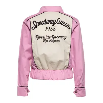 cafe 4 racer - Queen Kerosin Speedway Queens bunda staroružová/biela - KING KEROSIN Bundy 