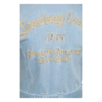 cafe 4 racer - Queen Kerosin Speedway Queens Swing Dress light denim - KING KEROSIN Šaty 