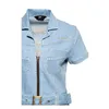 cafe 4 racer - Queen Kerosin Speedway Queens Swing Dress light denim - KING KEROSIN Šaty 