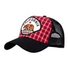 cafe 4 racer - King Kerosin Red Bear trucker cap black - KING KEROSIN Šiltovka 
