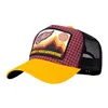 cafe 4 racer - King Kerosin Split The Road trucker cap black/yellow - KING KEROSIN Kšiltovky 