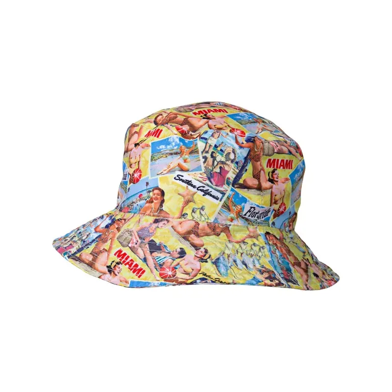 cafe 4 racer - King Kerosin Vacation bucket hat - KING KEROSIN Hats 