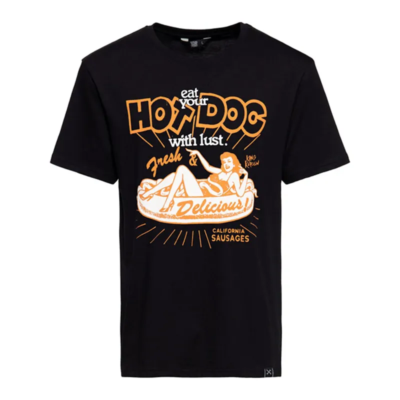 cafe 4 racer - King Kerosin Delicious T-shirt black - KING KEROSIN T-Shirts 