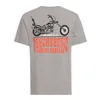 cafe 4 racer - King Kerosin Psychedelické tričko charocal grey - KING KEROSIN Tričká 