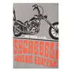 cafe 4 racer - King Kerosin Psychedelické tričko charocal grey - KING KEROSIN Tričká 