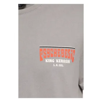 King Kerosin Psychedelic T-shirt charocal grey