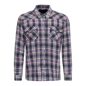 cafe 4 racer - King Kerosin AOP shirt off dark red - KING KEROSIN Shirts 