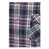 cafe 4 racer - King Kerosin Acidwashed check shirt navy/bordeaux - KING KEROSIN Shirts 