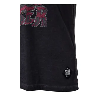 cafe 4 racer - King Kerosin olejom prané tričko Rockabilly Greaser black - KING KEROSIN Tričká 