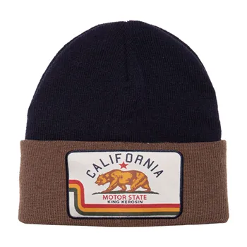King Kerosin California beanie black/brown