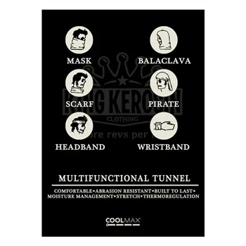 cafe 4 racer - King Kerosin Polka tunnel black - KING KEROSIN Tunnels & masks & Tubes 