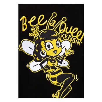 cafe 4 racer - Queen Kerosin Bee Queen college bunda černá - KING KEROSIN Bundy 