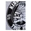 cafe 4 racer - King Kerosin True Roots mikina s kapucňou grey melange - KING KEROSIN Mikiny s kapucňou 