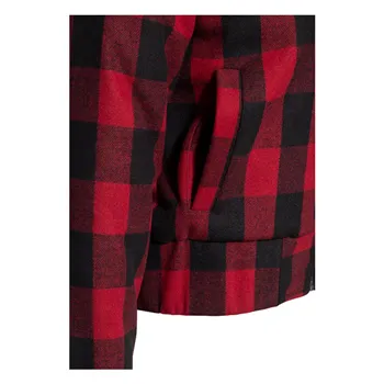 cafe 4 racer - Queen Kerosin Wool checkered jacket black/red - KING KEROSIN Jackets 