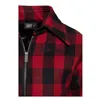cafe 4 racer - Queen Kerosin Wool checkered jacket black/red - KING KEROSIN Jackets 