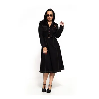 cafe 4 racer - Queen Kerosin Motor Queen swing dress black - KING KEROSIN Dress 