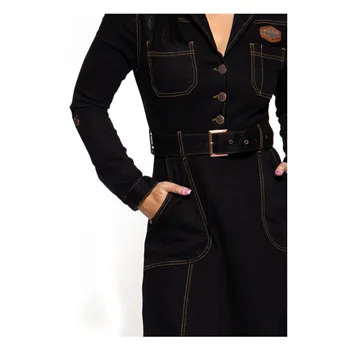cafe 4 racer - Queen Kerosin Motor Queen swing dress black - KING KEROSIN Dress 